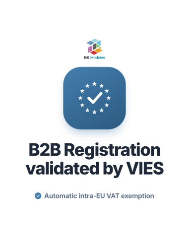 B2B Module for PrestaShop: VIES Validation and VAT Exemption