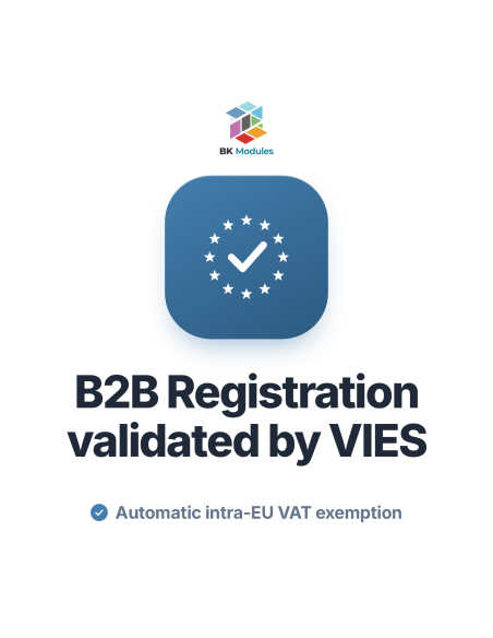 B2B Module for PrestaShop: VIES Validation and VAT Exemption