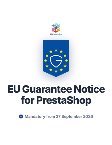 EU guarantee notice module for PrestaShop