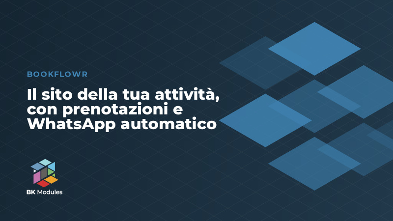 Il sito della tua attività, con prenotazioni e WhatsApp automatico