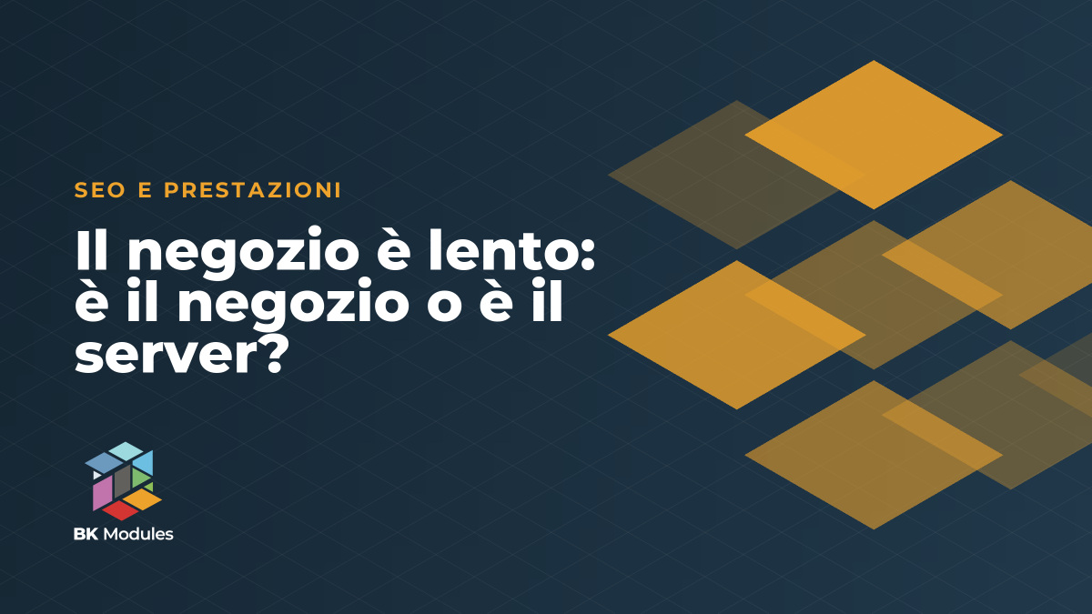 Il negozio è lento: è il negozio o è il server?