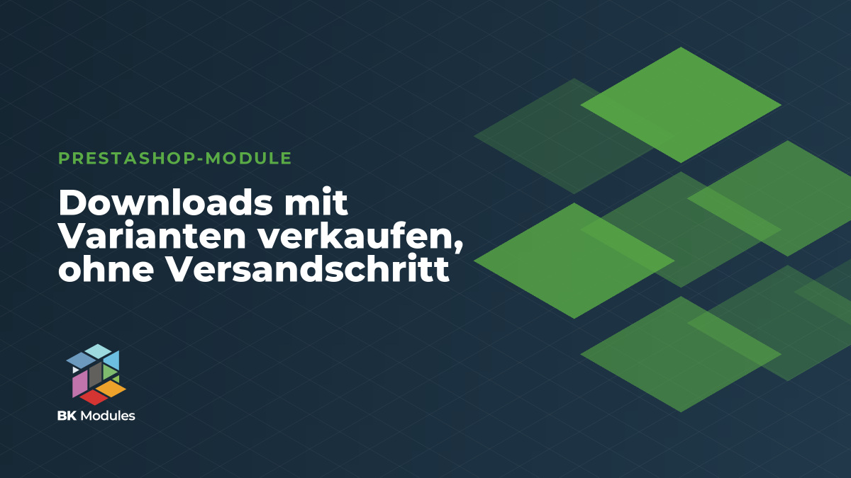 Downloads mit Varianten verkaufen, ohne Versandschritt
