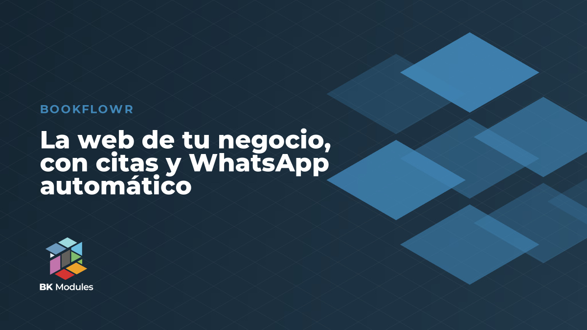 La web de tu negocio, con citas y WhatsApp automático