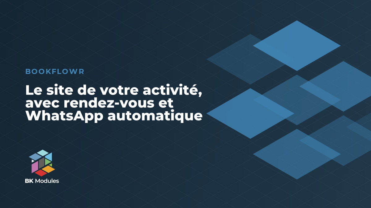 Le site de votre activité, avec rendez-vous et WhatsApp automatique