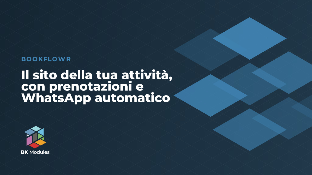 Il sito della tua attività, con prenotazioni e WhatsApp automatico